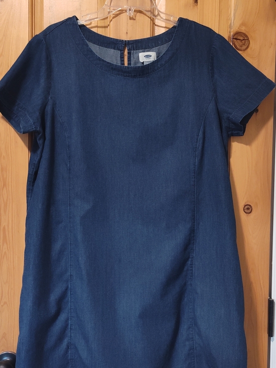 Old Navy Dresses & Skirts - NWOT Old Navy Denim-Style Short Sleeve Dress - Navy Blue, Size XL